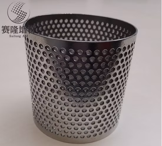 Metal Titanium Perforated Wire Mesh Filter for Industrial